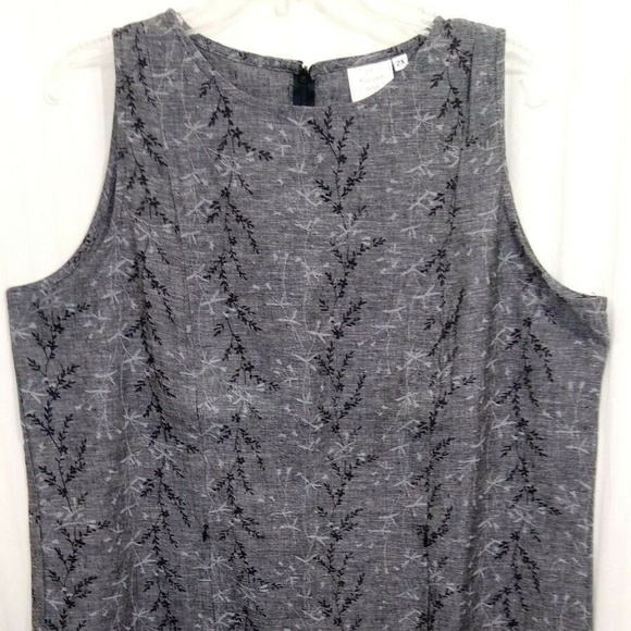 CO Nursing Wear Dresses & Skirts - Breastfeeding Nursing Dress Gray Black Vine Size L